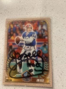 Jim Kelly Hall Of Fame Auto