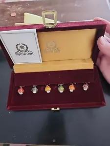 MGM GRAND 6 Fabergé Corte Imperial Copa de Vino Huevo Dije en Caja de Terciopelo Rojo - Imagen 1 de 12
