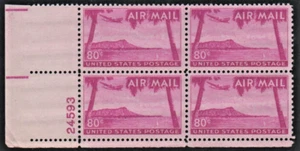US Scott C46 Lower Left Plate Block (4) MNH - Picture 1 of 2