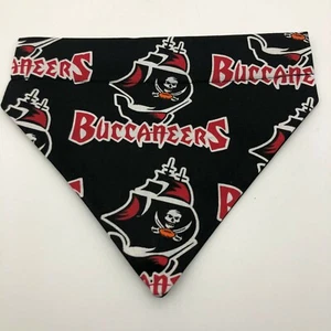 Tampa Bay Buccaneers Dog Collar Cover Bandanna Scarf Non Choking Select Size - Picture 1 of 12