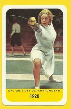 Helene Mayer Fencing Olympics Cool Sports Collector Card from Europe