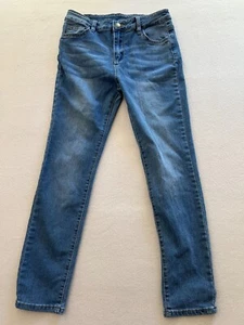 Shein Jeans Girls 11-12Y Blue Stretch Mid Rise Straight Leg Pockets Casual Denim - Picture 1 of 12