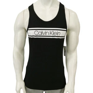 CALVIN KLEIN NUOVO CON ETICHETTE PREZZO AL DETTAGLIO CONSIGLIATO $51,99 PIGIAMA UOMO NERO CANOTTA SENZA MANICHE TAGLIA S M L - Foto 1 di 6