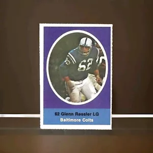 1972 Sunoco NFL Action Player Stamps Baltimore Colts G Glenn Ressler Vintage - Bild 1 von 1