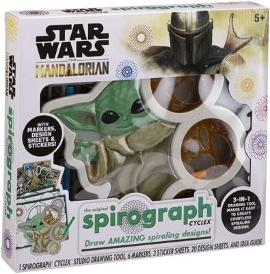 NEW! Disney Star Wars Mandalorian Grogu Baby Yoda Spirograph Cyclex Stencil - Image 1 of 4
