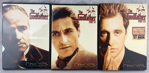 THE GODFATHER 1/2/3 THE TRILOGY DVD LOT OF 3 BRANDO/ PACINO/ DE NIRO - Picture 1 of 4