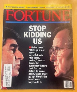 Fortune Magazine August 15 1988 Stop Kidding US George Bush Michael Dukakis Rare - Picture 1 of 12
