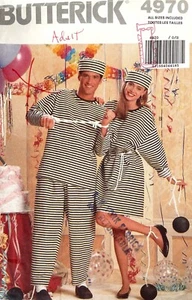 Disfraz Butterick Misses/Hombre Años 90 Patrón 4970 Talla XS-L SIN CORTAR - Imagen 1 de 2