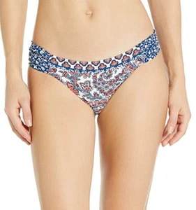 Lucky Brand Hailey Paisley Side Sash Hipster Bikini Bottom Multi Size S 6182 - Picture 1 of 2