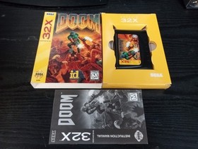 Doom For Sega Genesis 32X Complete In Box CIB Great Shape