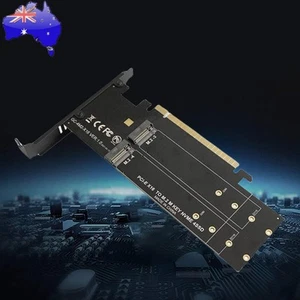 M.2 NVME Adapter Controller Supports Raid Expansion Card Metal PCIE 3.0 X16 HDD - Afbeelding 1 van 18