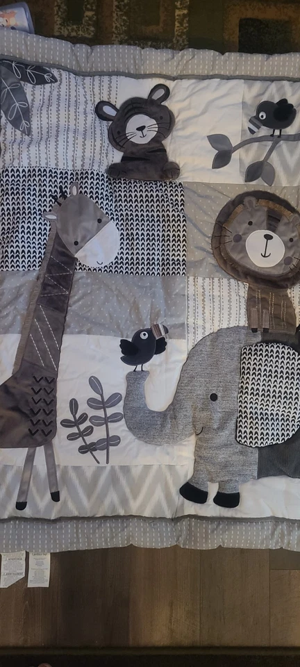 Edredón y falda para cuna Lamb & Ivy Woodland Forest Foto 1 de 4