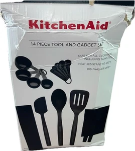 Kitchen Aid 14 (12*) Piece Tool and Gadget Set KQ439 NEW Black Incomplete Set 🍀 - Picture 1 of 12