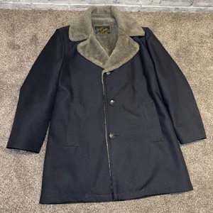 Vintage Montgomery Ward Mens Split Navy Blue And Gray Sz 42L Pre-Owned - Picture 1 of 5