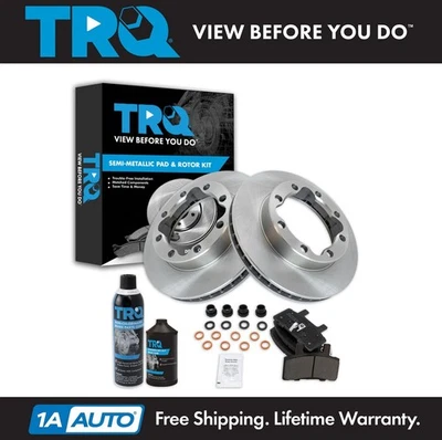 TRQ Front Brake Pad & Rotor Kit Fits 1988-2000 Chevrolet 1988-2000 GMC - Image 1 of 4