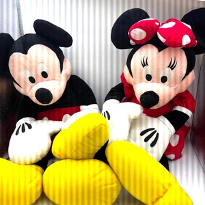 Disney Mickey & Minnie Mouse 30 Zoll Plüsch Paar große Stofftiere HK Etiketten Set - Bild 1 von 5