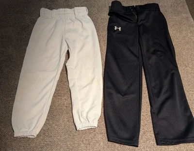 Lote de 2 pantalones de béisbol medianos juveniles, Rawlings y debajo de la armadura  Foto 1 de 4