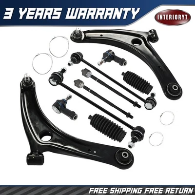 Front Lower Control Arms Sway Bar Links Kit for Mitsubishi Lancer Outlander 10Pc - Image 1 of 4