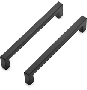 22 Pack 6-1/4 Inch Ravinte Kitchen Bathroom Square Cabinet Handles Matte Black - Picture 1 of 2