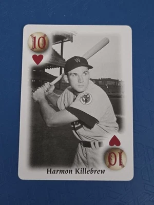 2000 U.S. Playing Card Co. All Century Team #10 HEARTS Harmon Killebrew  Card 9H - Image 1 of 2