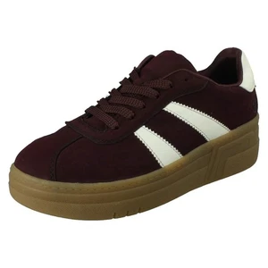 Ladies Rieker Lace Up Vegan Platform Removable Insoles Casual Trainers *M7601* - Picture 1 of 10