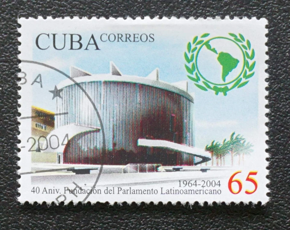 sCUBA Sc# 4437a  LATIN AMERICAN PARLIAMENT FOUNDATION  2004 used cto - Image 1 of 1