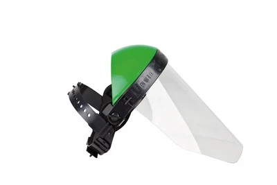 RATIOPARTS Gesichtsschutz für Motorsense, Freischneider, grün 210 mm Klarsichtvisier