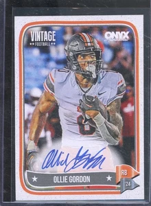 2024 Onyx Vintage Football OLLIE GORDON #VAOLGO Oklahoma State Cowboys Autogramm - Bild 1 von 2