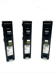 3 PCS Square D HOM120PCAFI 20A AFCI Plug-On Neutral Circuit Breakers – NEW Open - Picture 1 of 9