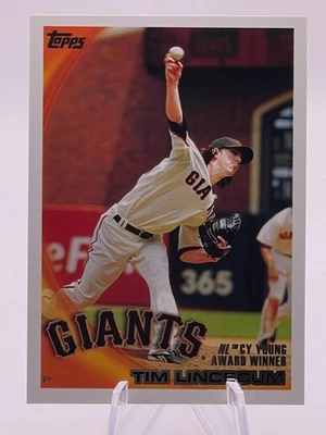 2010 Topps Set Break #9 - TIM LINCECUM NL Cy Young - San Francisco Giants MT - Image 1 of 4