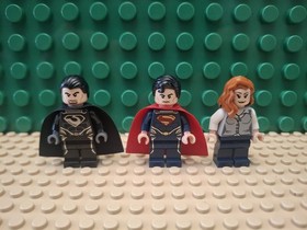 Lego 76009 Superman Black Zero Escape Minifigures ONLY
