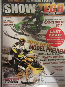 Snow Tech Magazine March 2011 2012 New Model Preview Hot New Sleds Cain's Quest - Picture 1 of 2