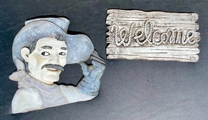 Insegna di benvenuto cowboy interni casa sud-ovest western targhe arte da parete senza marchio - Foto 1 di 8