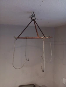 Vintage Meat Game hook Hanging Pot Rack - Picture 1 of 7