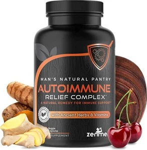 Zenmen Autoimmune Support Turmeric and Ashwagandha Sup -Vegan with Zinc, Magne - Picture 1 of 3
