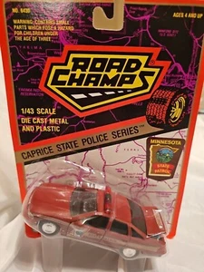 Road Champs Minnesota Highway Patrol Car 1:43 Scale Die-Cast Police Series 1993 - Picture 1 of 5