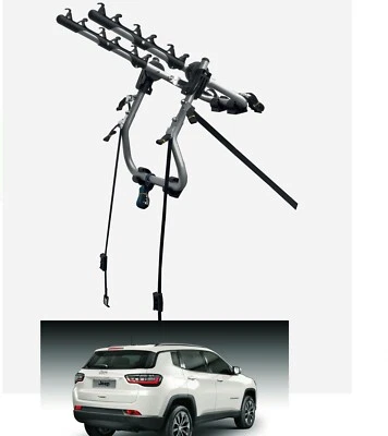 PORTABICI POSTERIORE 3 BICI PER JEEP COMPASS ANNO 2023 BICI UOMO DONNA - Immagine 1 di 4