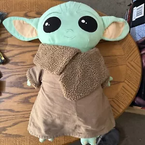 Disney Star Wars Mandalorian Baby Yoda Grogu Large Plush Stuffed Doll Toy 20” - Picture 1 of 6