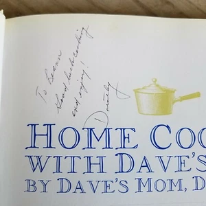 Autographed Copy Cookbook Home Cookin' with Dave Mom by Dorothy Letterman Cagle - Imagen 1 de 7