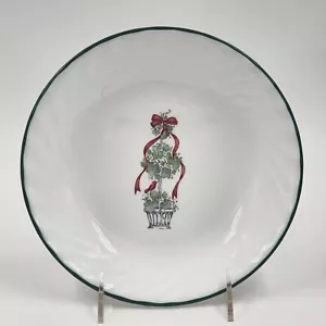 4 cuencos de sopa Corelle Callaway Holiday Ivy cupé remolino borde verde 8,5" d usados en excelente estado - Imagen 1 de 7