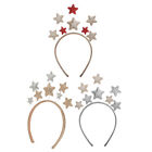  3 Pcs Star Headpiece Childrens Headphones Pentagram Headband Clothing