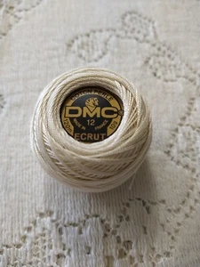 DMC Perle Cotton Thread Ecru Size 12 131 Yards Embroidery Needlepoint 10g 120m - Picture 1 of 4