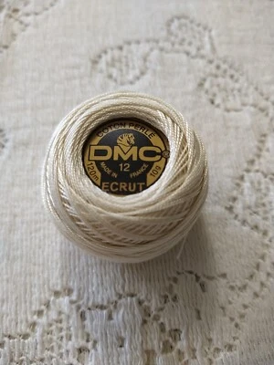 DMC Perle Cotton Thread Ecru Size 12 131 Yards Embroidery Needlepoint 10g 120m - Image 1 of 4
