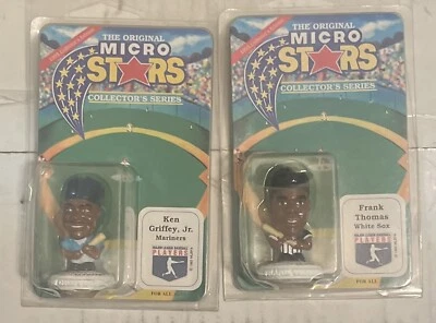 1995 Original Micro Stars Collector Series Figures Ken Griffey Jr & Frank Thomas - Image 1 of 4