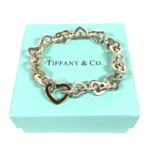 Bracciale Maglia Cuore TIFFANY & Co. Bracciale Oro 18k & Argento 925 regalo - Foto 1 di 14