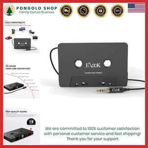 Compact 3.5mm Aux Cable Cassette Adapter - Superior Music Experience on the Go - Picture 1 of 8
