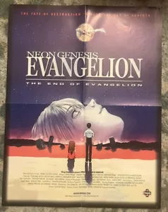 17 Zoll x 22 Zoll Neon Genesis Evangelion: Das Ende von Evangelion Promo gefaltetes Poster - Bild 1 von 5