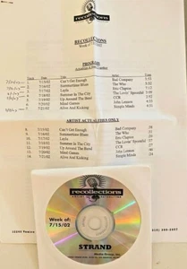 RADIO SHOW 7/15/02 ROCK ESSENTIALS: JOHN LENNON, ERIC CLAPTON, SIMPLE MINDS, WHO - Picture 1 of 4