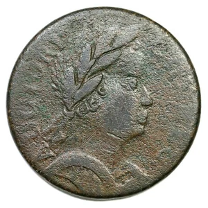 1785 4.1-F.4 African Head Connecticut Colonial Copper Coin - Picture 1 of 2