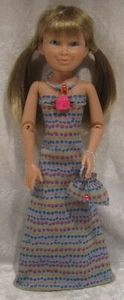 Handgefertigte Kleidung für 16-17" AG Puppen, Kleid, Halskette, Handtasche Set #AGH67 - Bild 1 von 3